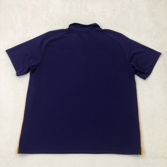 Nike Dri Fit LSU Louisiana Tigers NCAA Football Purple Golf Polo Shirt Mens XL. - Picture 8 of 8